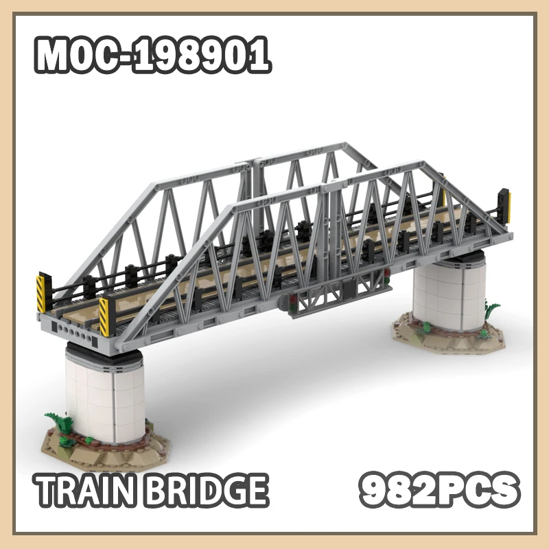 MOC-198901 Train bridge building block City Track Modular Assembly High Compatibility DIY Brick Stress-Relief TOYS GIFTS 982PCS
MOC-198901 Train bridge building block City Track Modular Assembly High Compatibility DIY Brick Stress-Relief TOYS GIFTS 982PCS