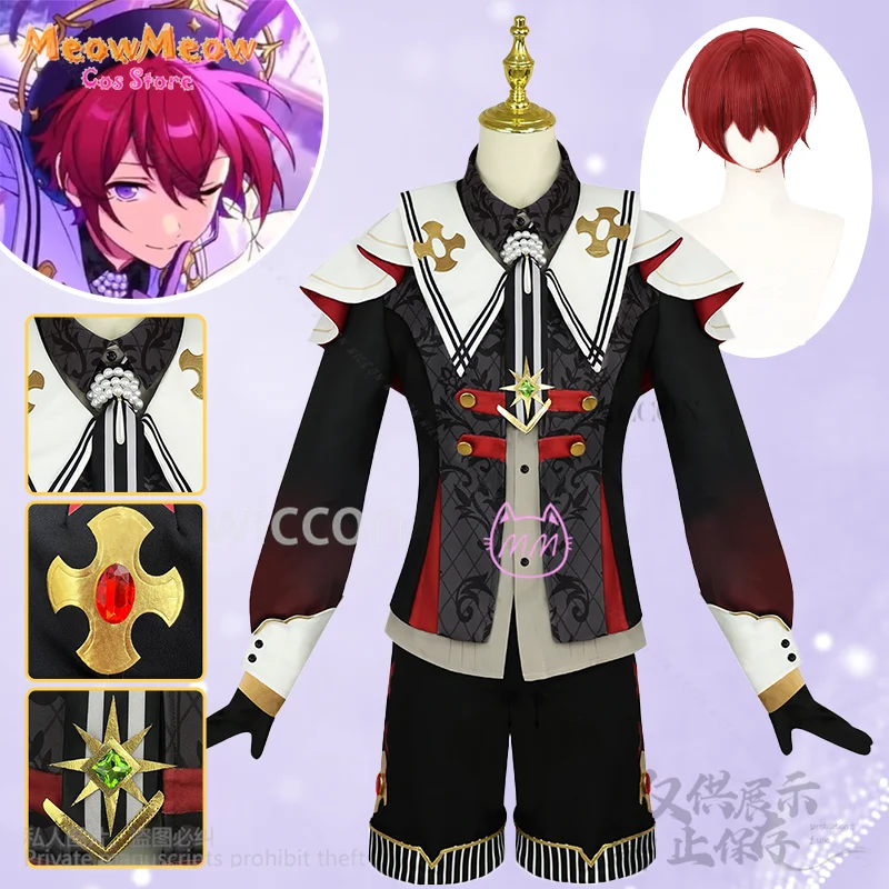 Ансамбль Звезд Косплей Suou Tsukasa Knights Костюм Fallen Angel's Dinner Party Idol Униформа Шляпа Парики Ролевая игра Cos Аниме игра
Ансамбль Звезд Косплей Suou Tsukasa Knights Костюм Fallen Angel's Dinner Party Idol Униформа Шляпа Парики Ролевая игра Cos Аниме игра