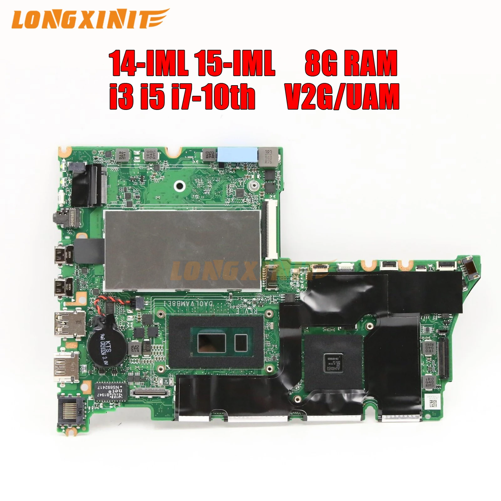 Материнская плата DA0LVAMB8F0 для ноутбука Lenovo ThinkBook 14-IML 15-IML с процессором I3 I5 I7 V2G GPU 8G RAM
Материнская плата DA0LVAMB8F0 для ноутбука Lenovo ThinkBook 14-IML 15-IML с процессором I3 I5 I7 V2G GPU 8G RAM