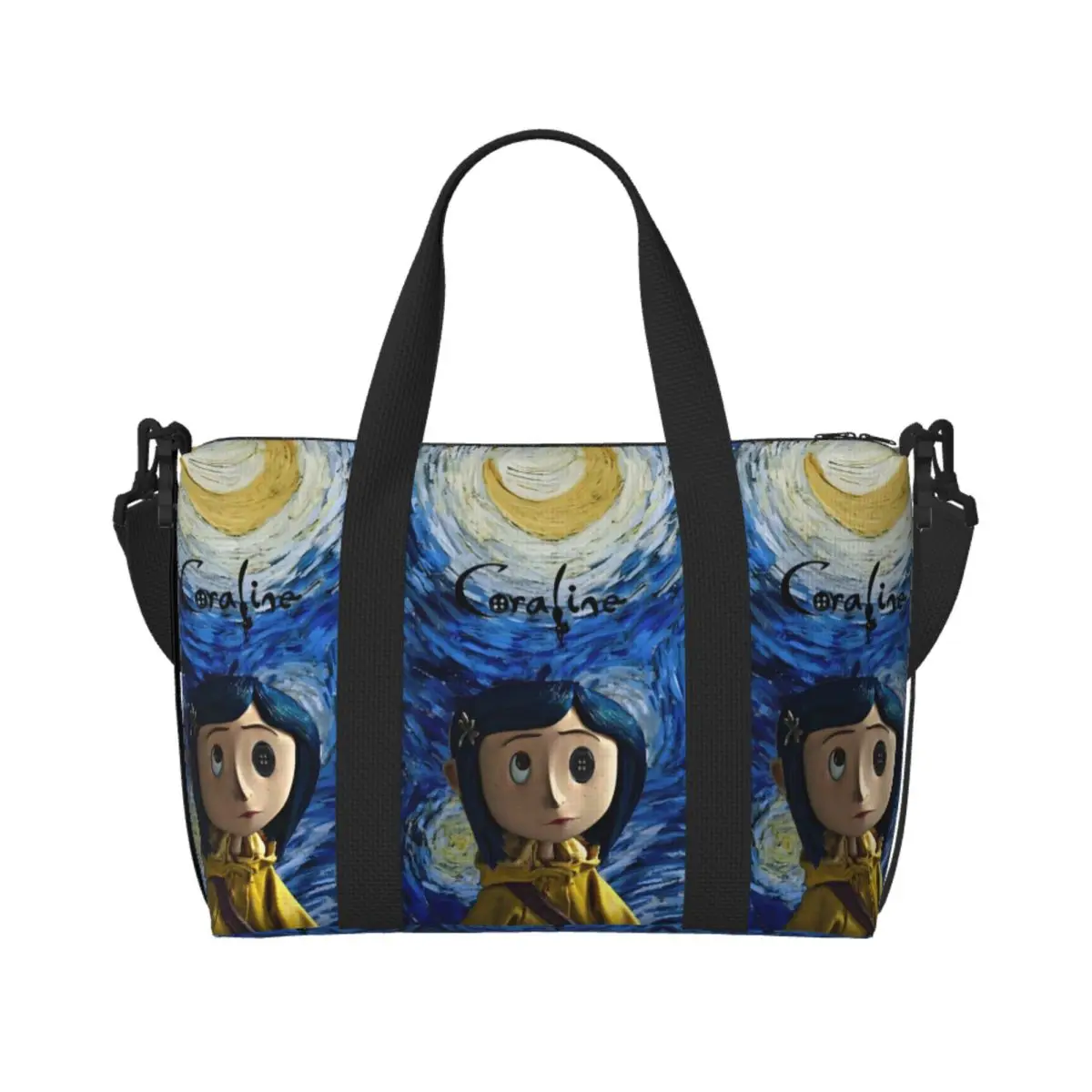 Custom Coraline Other Mother Grocery Shopping Tote Bag Women Large Capacity Horror Scary Movie Gym Beach Travel Bags
Custom Coraline Other Mother Grocery Shopping Tote Bag Women Large Capacity Horror Scary Movie Gym Beach Travel Bags
