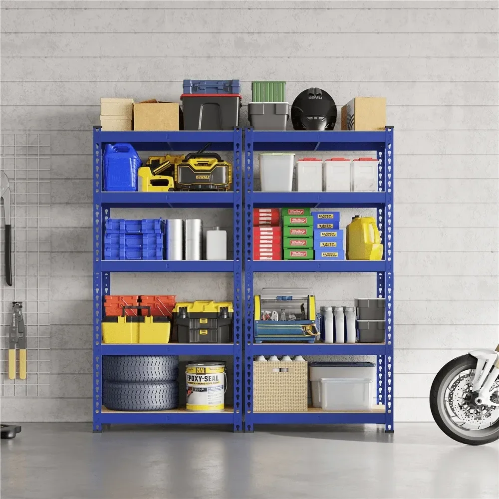 5Tier Boltless Metal Storage Shelf With MDF Wood Boards, Adjustable Storage Rack For Store, Home, Warehouse
5Tier Boltless Metal Storage Shelf With MDF Wood Boards, Adjustable Storage Rack For Store, Home, Warehouse