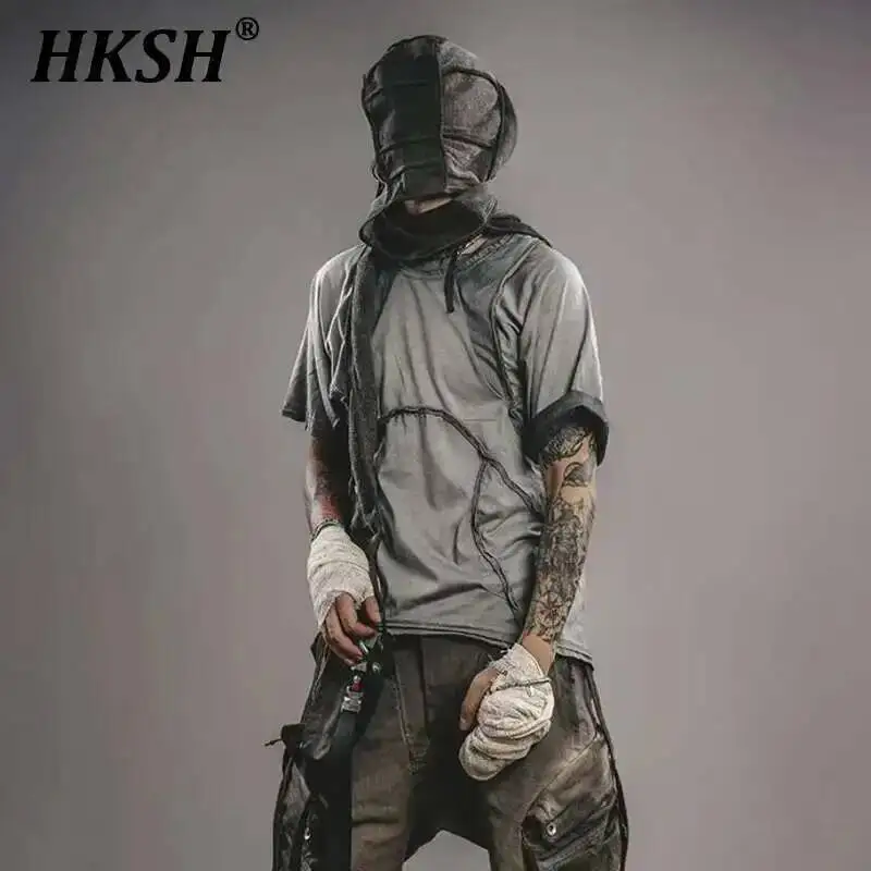 HKSH Men's Tide Punk 3D Cutting Splicing Damaged Edges Vintage Tees Waste Land Retro Casual Raglan Short Sleeve T-shirts HK1339
HKSH Men's Tide Punk 3D Cutting Splicing Damaged Edges Vintage Tees Waste Land Retro Casual Raglan Short Sleeve T-shirts HK1339