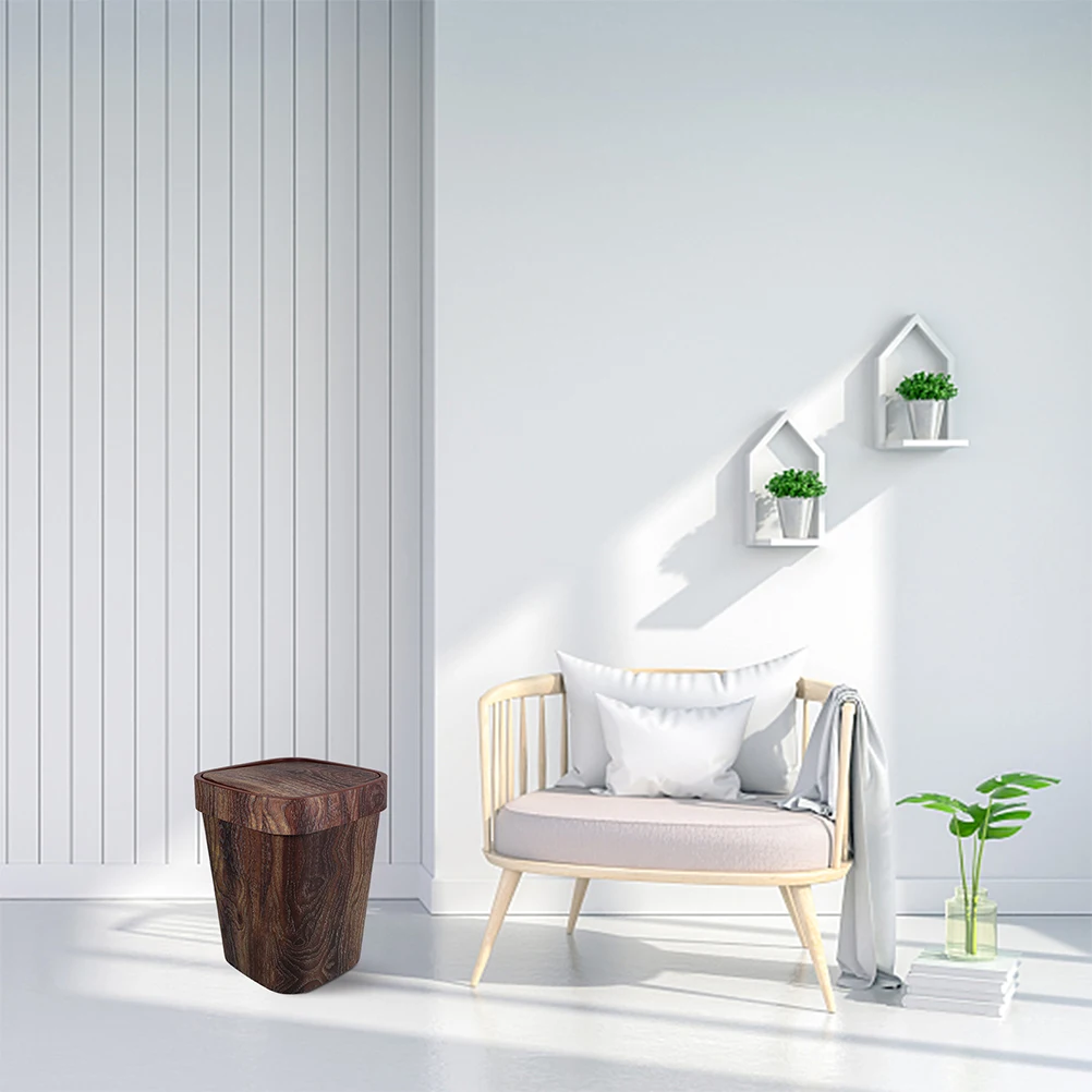 Retro Wood Grain Trash Can Flip Lid Garbage Bin Bathroom Bedroom Kitchen Laundry Space-Saving Odor-Control Easy-Cleaning Small
Retro Wood Grain Trash Can Flip Lid Garbage Bin Bathroom Bedroom Kitchen Laundry Space-Saving Odor-Control Easy-Cleaning Small