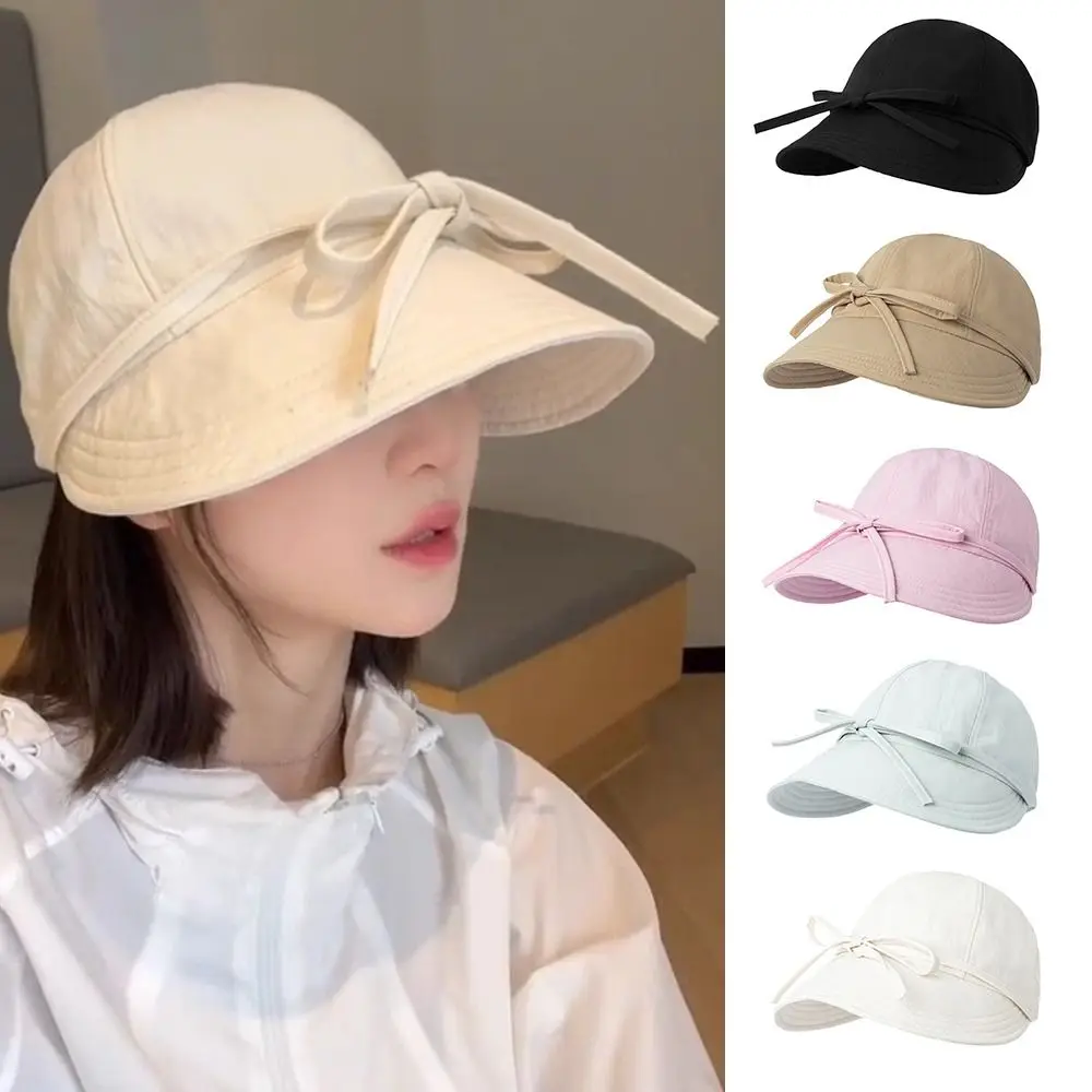 Fashion Lace-up Bucket Hat Quick Drying Wide Brim Duck Tongue Cap Bowknot Sunshade Hat Women Girls Wear
Fashion Lace-up Bucket Hat Quick Drying Wide Brim Duck Tongue Cap Bowknot Sunshade Hat Women Girls Wear