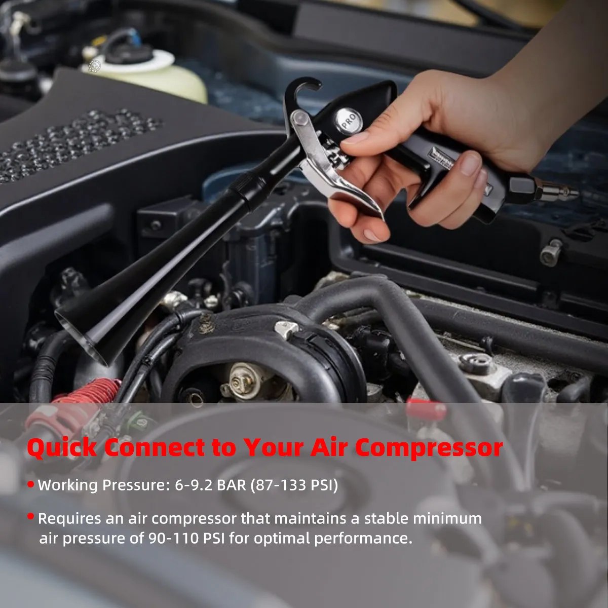 Пневматический пистолет для сдувания пыли в европейском стиле, пистолет для сухой чистки под высоким давлением, инструмент для быстрого удаления пыли и грязи при чистке автомобилей.
Пневматический пистолет для сдувания пыли в европейском стиле, пистолет для сухой чистки под высоким давлением, инструмент для быстрого удаления пыли и грязи при чистке автомобилей.