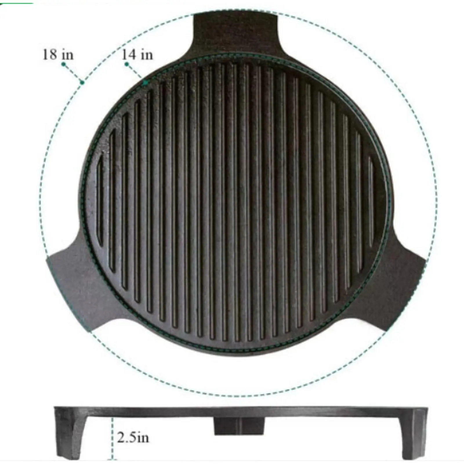 Cast Iron Grill Plate Round BBQ Griddle Pan Outdoor Grill Accessories Heat Deflector for Barbecue Cooking
Cast Iron Grill Plate Round BBQ Griddle Pan Outdoor Grill Accessories Heat Deflector for Barbecue Cooking