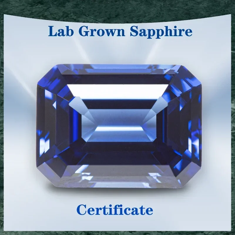 Lab Grown Sapphire Royal Blue Color Emerald Cut VVS1 Selectable AGL Certificate Gemstone Charms Bead DIY Jewelry Making Material
Lab Grown Sapphire Royal Blue Color Emerald Cut VVS1 Selectable AGL Certificate Gemstone Charms Bead DIY Jewelry Making Material