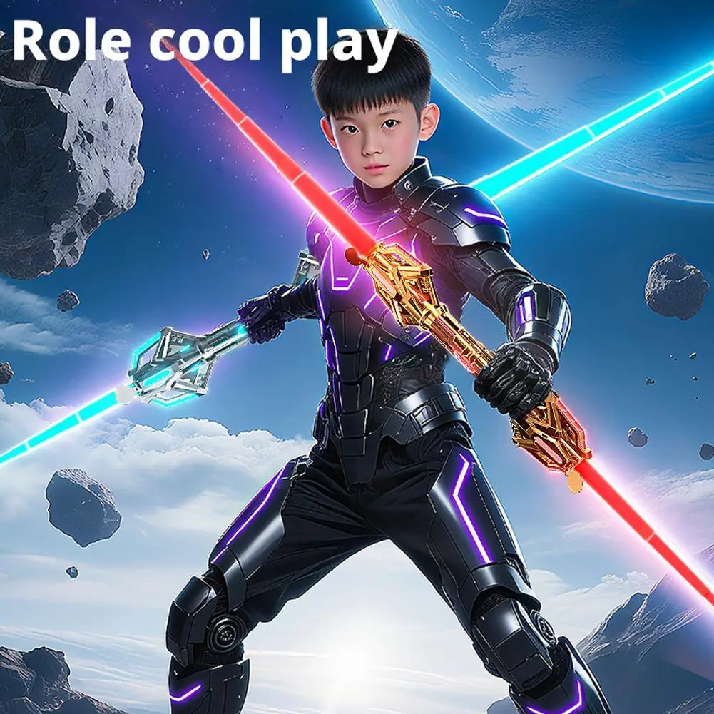 Kids Laser Sword Retractable Lightsaber Transformation Children's Cosplay Cool Flashing Toy Laser Sword party role play
Kids Laser Sword Retractable Lightsaber Transformation Children's Cosplay Cool Flashing Toy Laser Sword party role play