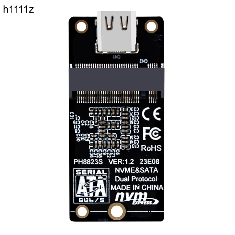 M2 to USB 3.1 TYPE C Adapter M2 PCIE NVME SSD / M.2 SATA SSD to USB C Riser Board 10Gbps Dual Protocol JMS581 for M/B+M Key 2230
M2 to USB 3.1 TYPE C Adapter M2 PCIE NVME SSD / M.2 SATA SSD to USB C Riser Board 10Gbps Dual Protocol JMS581 for M/B+M Key 2230