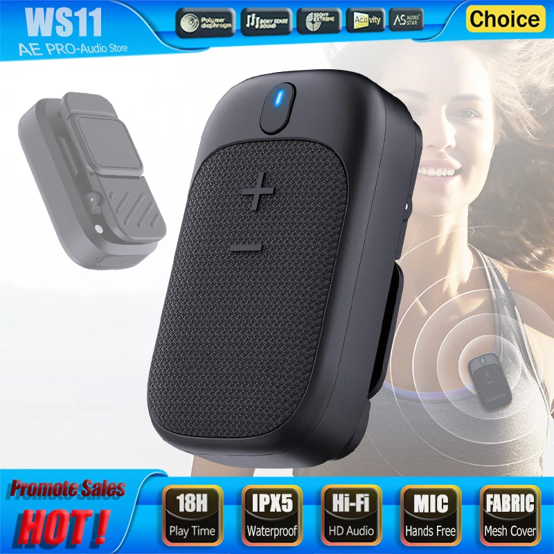 Wearable Bluetooth Speaker Mini Magnetic Clip Wireless Speaker 15H Playtime Portable Outdoor Waterproof Hands-free Call Speaker
Wearable Bluetooth Speaker Mini Magnetic Clip Wireless Speaker 15H Playtime Portable Outdoor Waterproof Hands-free Call Speaker