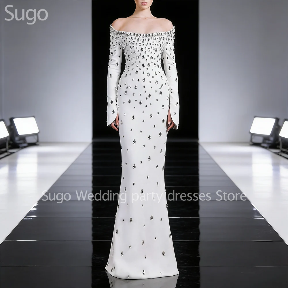 Customized Luxury Beads Long Evening Dresses for Special Occasions Floor-Length Sweep Train Women Prom Party Gala Gowns 2026
Customized Luxury Beads Long Evening Dresses for Special Occasions Floor-Length Sweep Train Women Prom Party Gala Gowns 2026