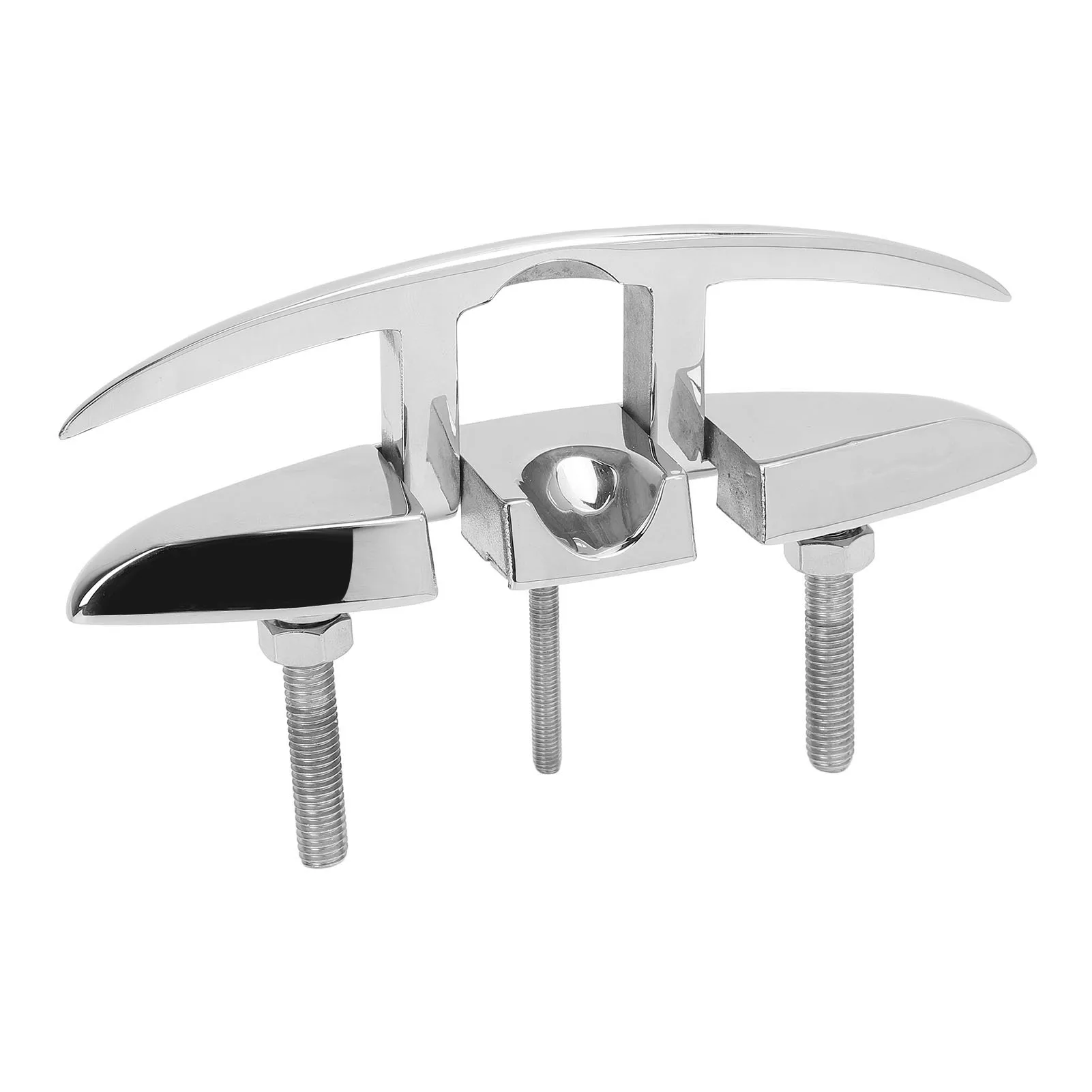 6in Pull Up Boat Folding Cleat 316 Stainless Steel OEM Flip Up Dock Cleat for RV Yacht Cargo Ship Speedboat
6in Pull Up Boat Folding Cleat 316 Stainless Steel OEM Flip Up Dock Cleat for RV Yacht Cargo Ship Speedboat