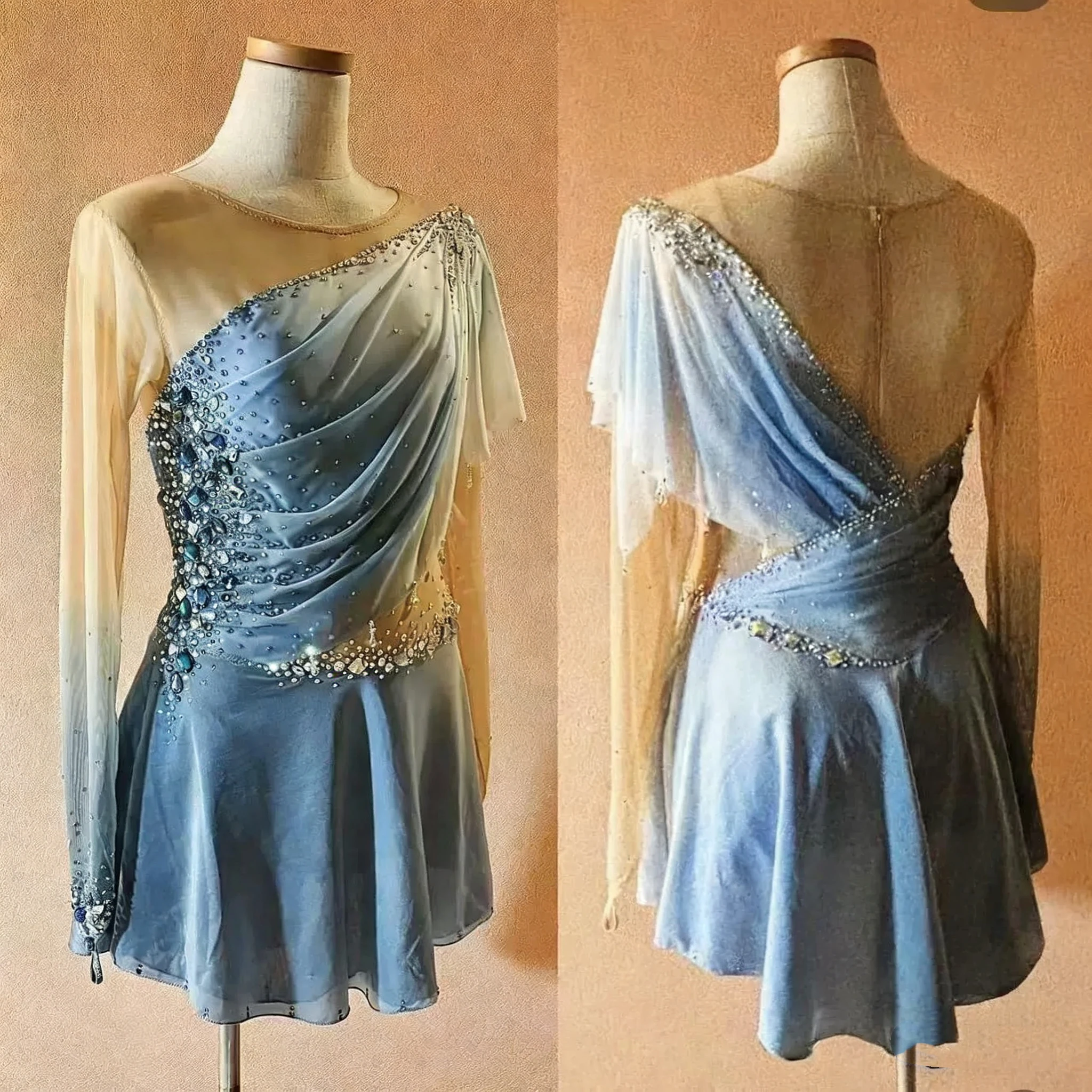 Figure skating performance outfit - skating skirt
Figure skating performance outfit - skating skirt