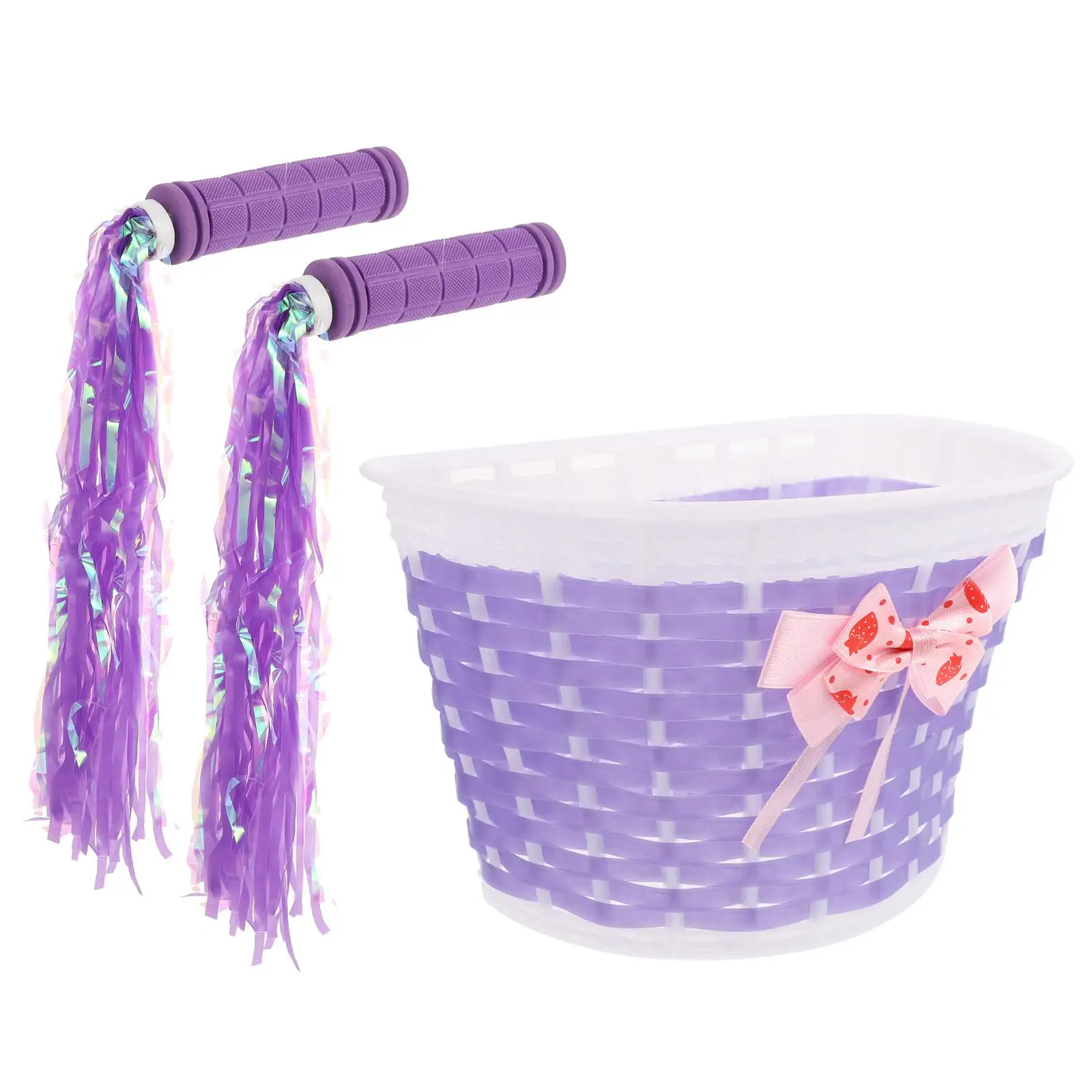 Children Bike Basket Scooter Purple Streamer Plastic Storage Container for Kids Bicycles Detachable Durable Front H lebars
Children Bike Basket Scooter Purple Streamer Plastic Storage Container for Kids Bicycles Detachable Durable Front H lebars