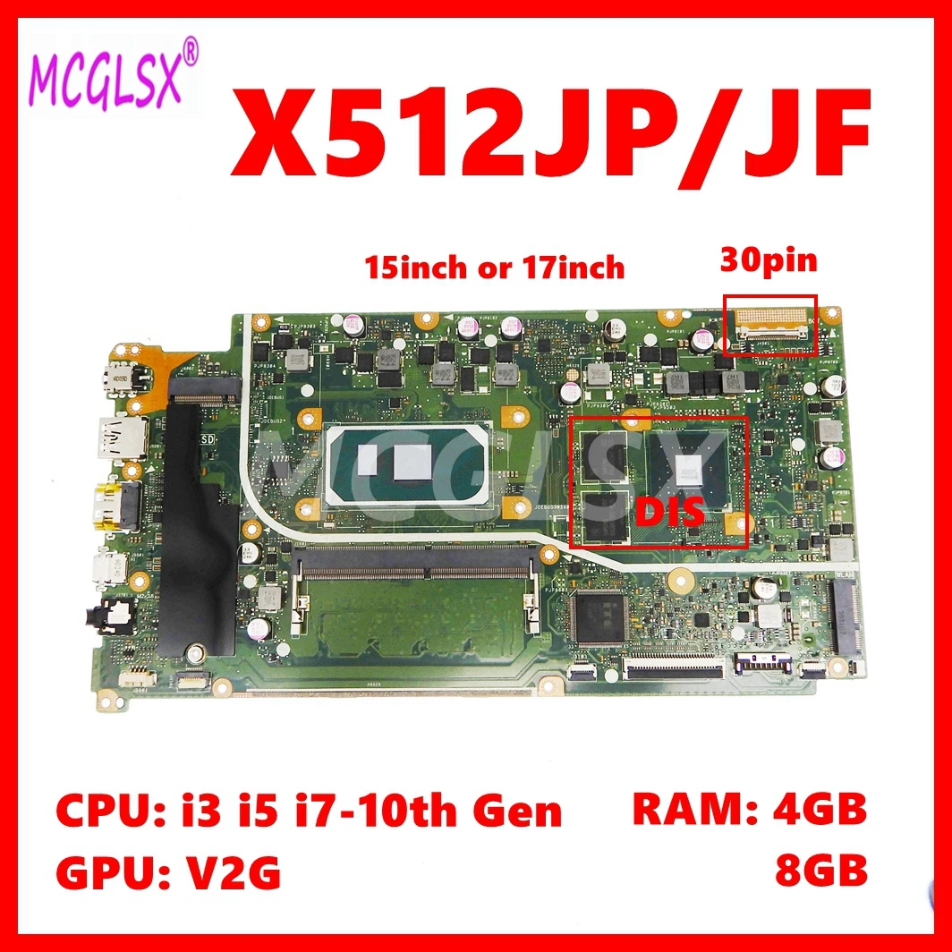 X512JA Mainboard X712JA X712J X512JF S512J A512J K512J F512J V5000J X512JP Laptop Motherboard i3 i5 i7 CPU 4G/8G-RAM V2G GPU
X512JA Mainboard X712JA X712J X512JF S512J A512J K512J F512J V5000J X512JP Laptop Motherboard i3 i5 i7 CPU 4G/8G-RAM V2G GPU