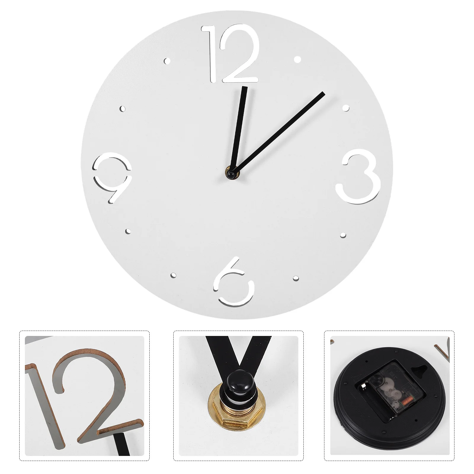 Acrylic Wall Clock White Round Simple Design Silent Movement Accurate Arabic Numeral Quiet Decorative Wall Clock for Study Room
Acrylic Wall Clock White Round Simple Design Silent Movement Accurate Arabic Numeral Quiet Decorative Wall Clock for Study Room