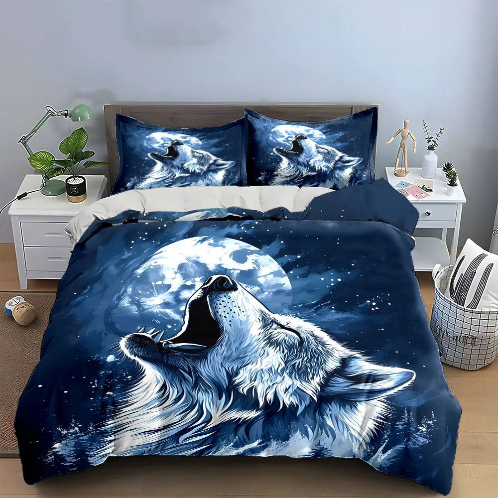 Mystic Wolf Moon Art Set Bedding Set with 1 Duvet Cover 2 Pillowcases Single Double King Queen, Gift
Mystic Wolf Moon Art Set Bedding Set with 1 Duvet Cover 2 Pillowcases Single Double King Queen, Gift