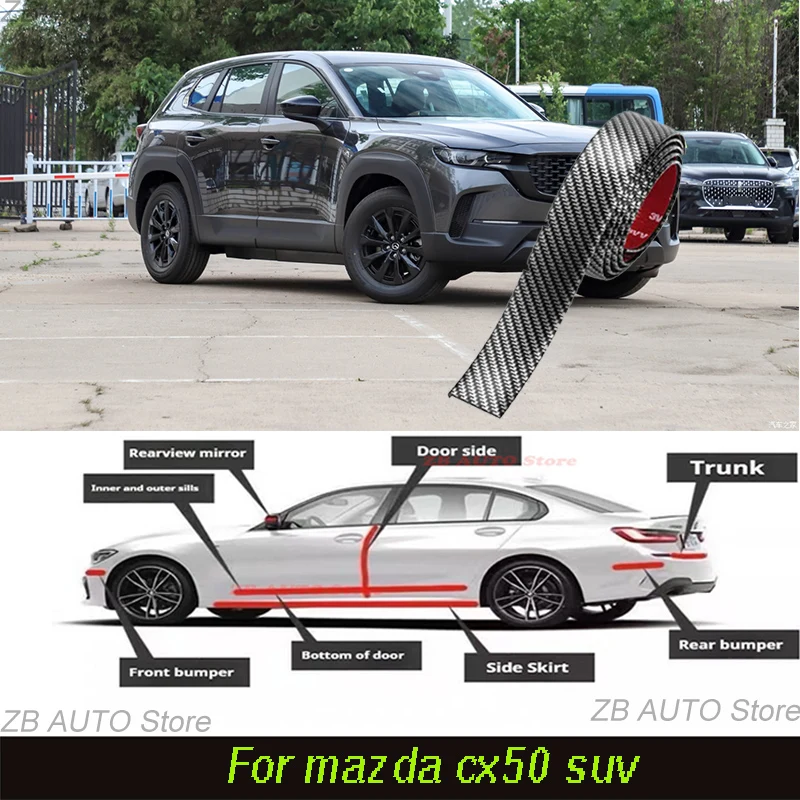 For Mazda Cx50 Suv Strong adhesive bumper strip, front and rear lip side skirts, collision and scratch resistant suitable
For Mazda Cx50 Suv Strong adhesive bumper strip, front and rear lip side skirts, collision and scratch resistant suitable