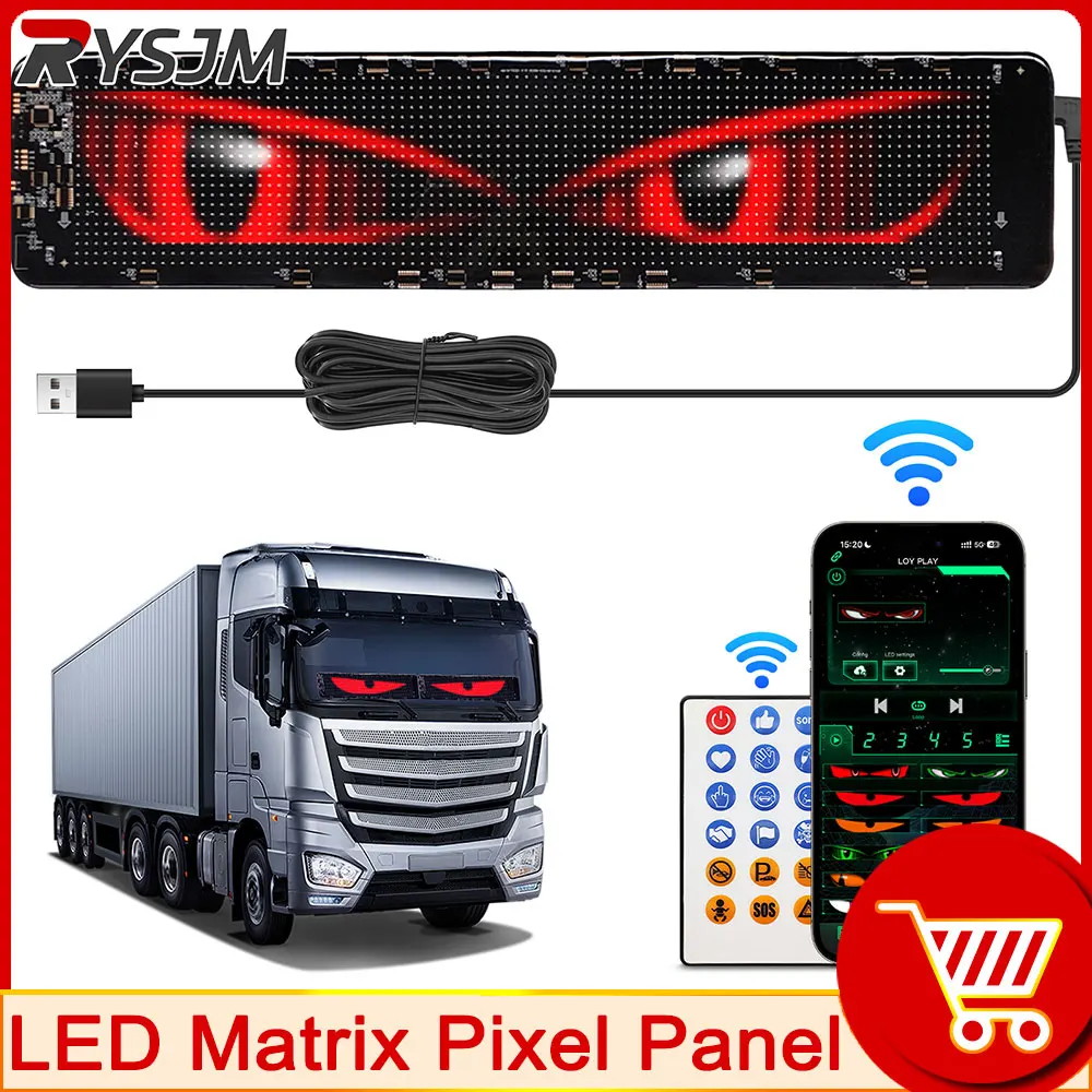 Colorful Devil Eyes Light For Car Window Flexible LED Display Screen Panel Demon Dynamic Big Eye Lights For Windshield
Colorful Devil Eyes Light For Car Window Flexible LED Display Screen Panel Demon Dynamic Big Eye Lights For Windshield