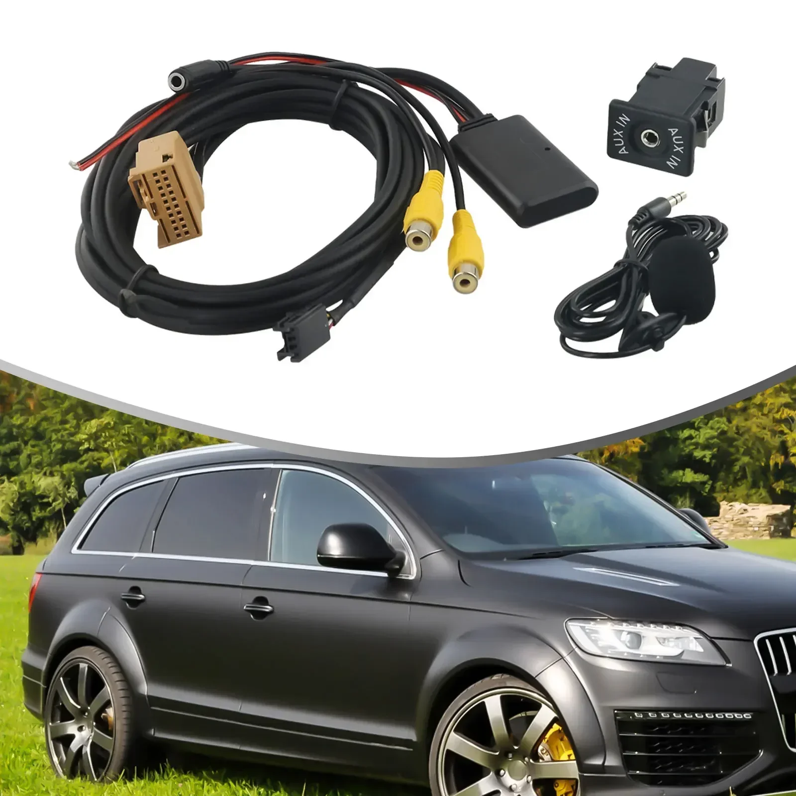 12V Bluetooth-Compatible Car AUX Cable Adapter Music Audio Mic 26cm For Q7 A6 A8 2006-2008 Replace Car Accessories
12V Bluetooth-Compatible Car AUX Cable Adapter Music Audio Mic 26cm For Q7 A6 A8 2006-2008 Replace Car Accessories
