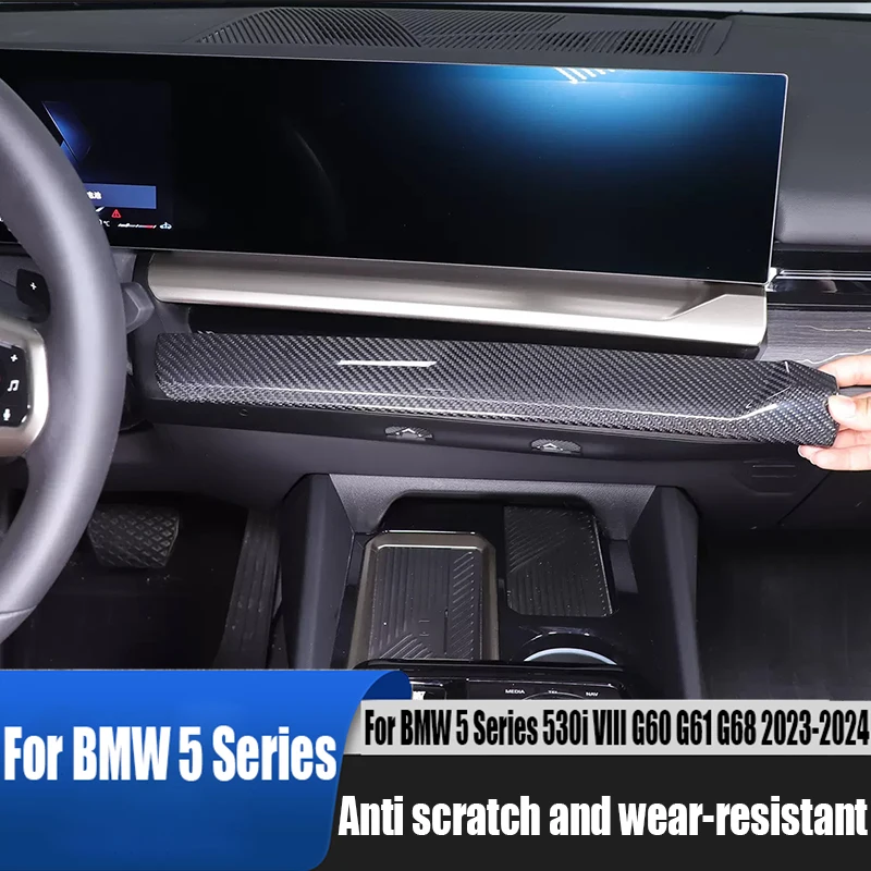For BMW 5 Series 530i VIII G60 G61 G68 2023 2024 true carbon fiber decorative strip under the central control navigation screen
For BMW 5 Series 530i VIII G60 G61 G68 2023 2024 true carbon fiber decorative strip under the central control navigation screen