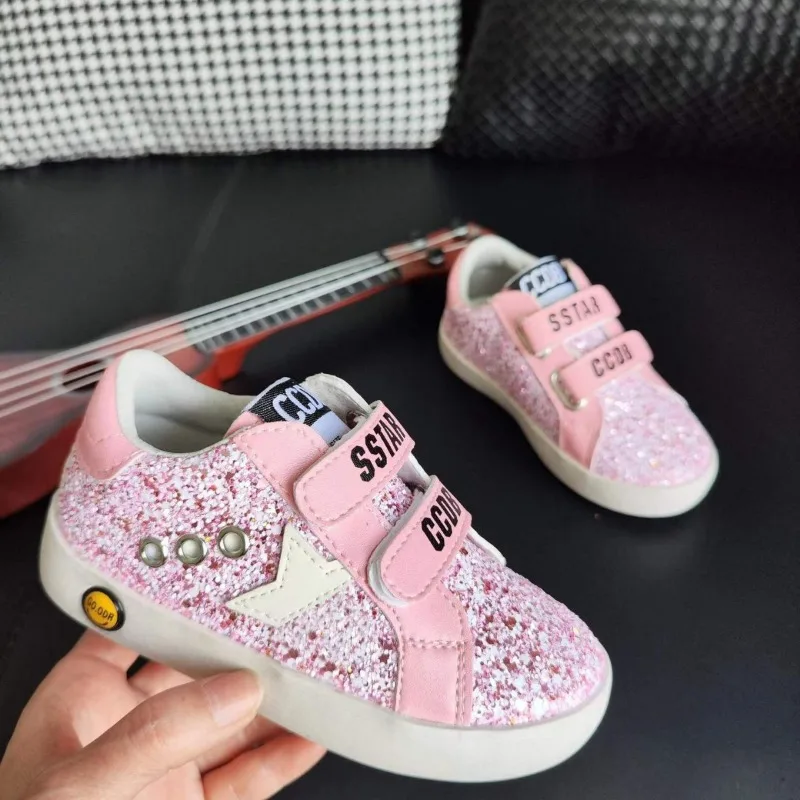 Children's Sequined Sneakers Girls Pink Casual Shoes Student Soft Sole Dirty Sneakers Kids Sports Versatile Shoes Comfortable
Children's Sequined Sneakers Girls Pink Casual Shoes Student Soft Sole Dirty Sneakers Kids Sports Versatile Shoes Comfortable