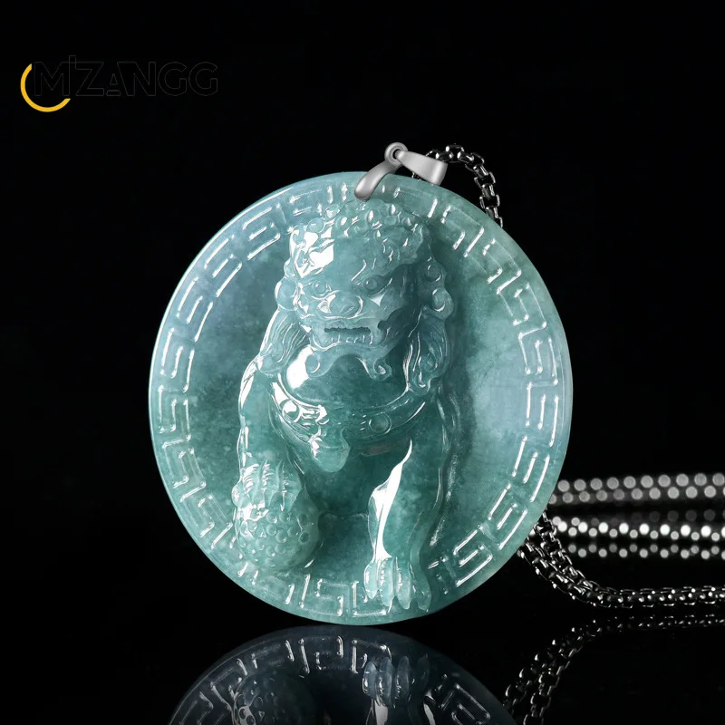 Natural Jadeite Blue Water Lion Pendant S925 Silver Setting High-Grade Exquisite Ice-Type Jadeite Necklace Unisex Holiday Gift
Natural Jadeite Blue Water Lion Pendant S925 Silver Setting High-Grade Exquisite Ice-Type Jadeite Necklace Unisex Holiday Gift