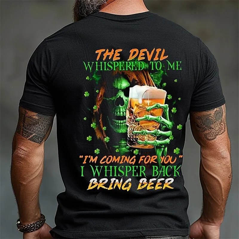 Funny 3D Skull Print T Shirt For Men Fashion Beer Pattern Loose T-shirt Hip Hop Trend Street Clothing Casual O-neck Short Sleeve
Funny 3D Skull Print T Shirt For Men Fashion Beer Pattern Loose T-shirt Hip Hop Trend Street Clothing Casual O-neck Short Sleeve