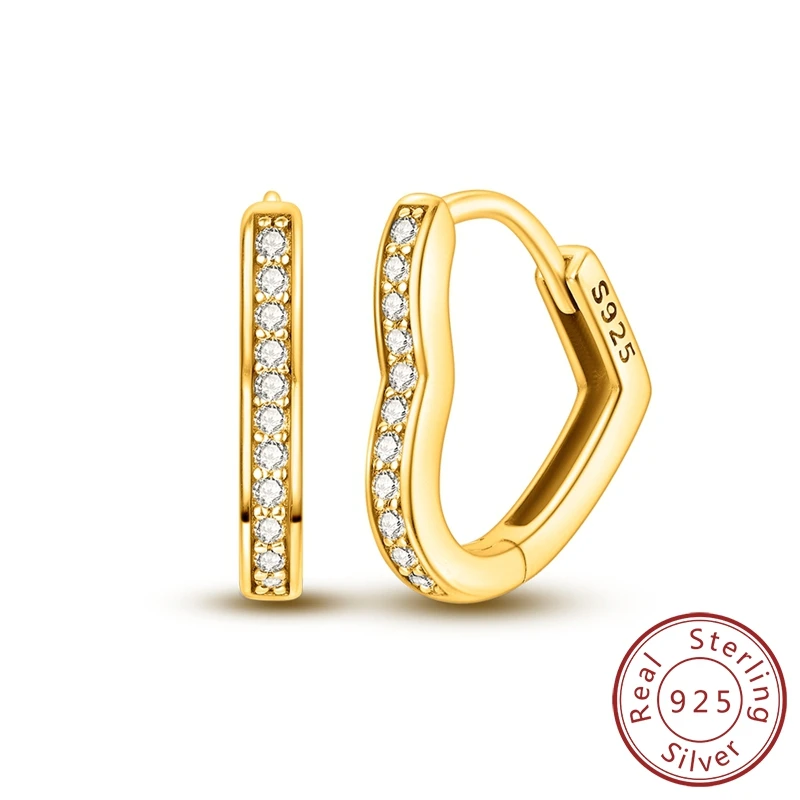 Glittering 100% 925 Sterling Silver Classic Stone inlaid Love Hoop Earrings For Women's Exquisite Gifts
Glittering 100% 925 Sterling Silver Classic Stone inlaid Love Hoop Earrings For Women's Exquisite Gifts