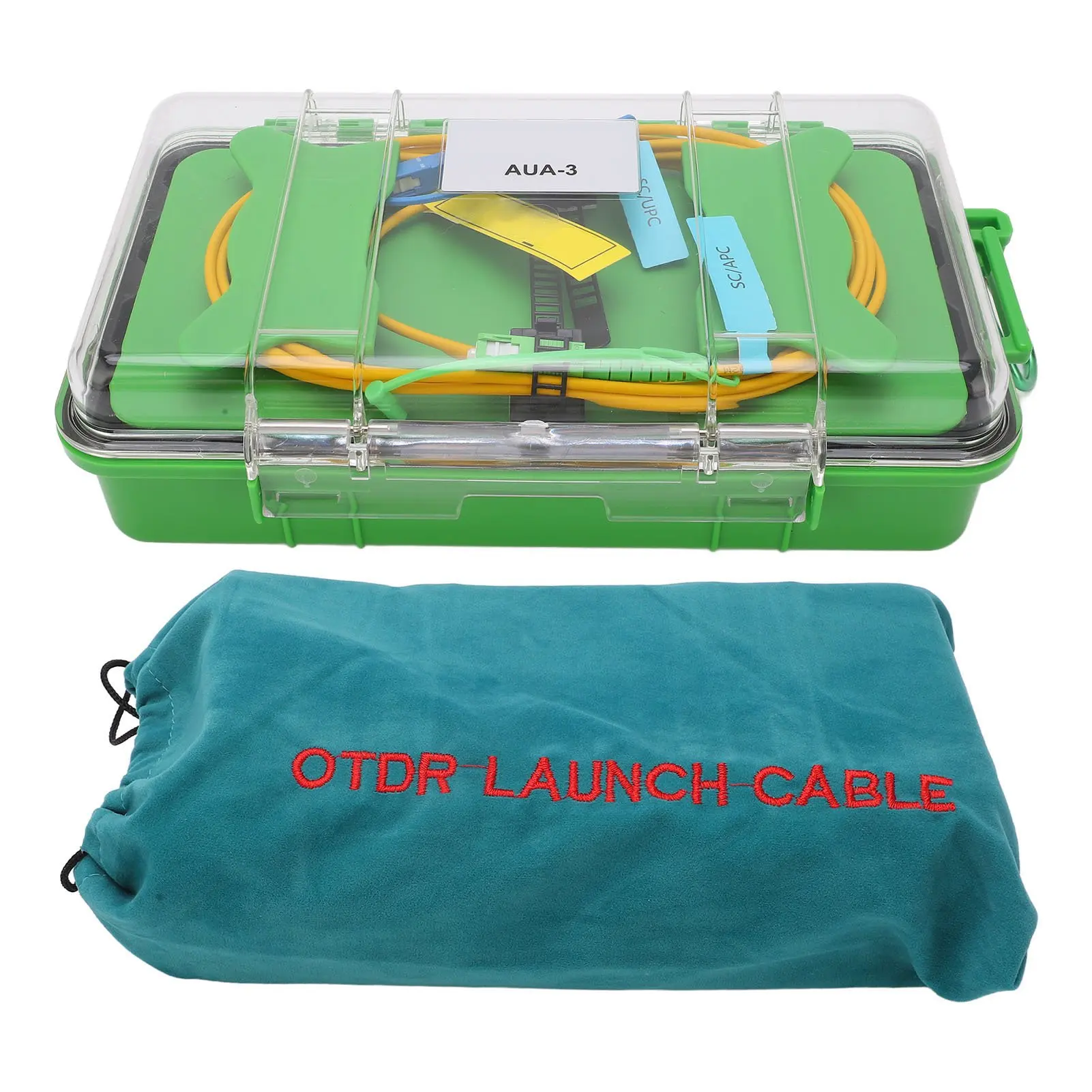 OTDR Launch Cable Single Mode Optical Fiber Test Extension Cord Box SC APC to SC UPC Connector
OTDR Launch Cable Single Mode Optical Fiber Test Extension Cord Box SC APC to SC UPC Connector