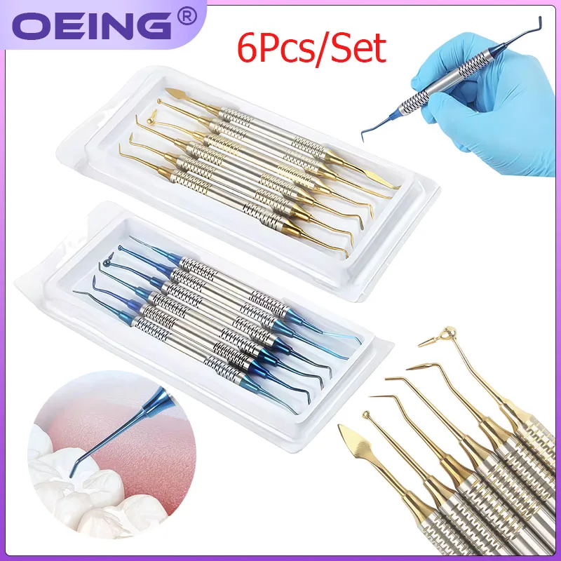 6Pcs/Set Dental Resin Filler Composite Resin Filling Kit Periodontal Aesthetic Restoration Instruments Dental Materials
6Pcs/Set Dental Resin Filler Composite Resin Filling Kit Periodontal Aesthetic Restoration Instruments Dental Materials
