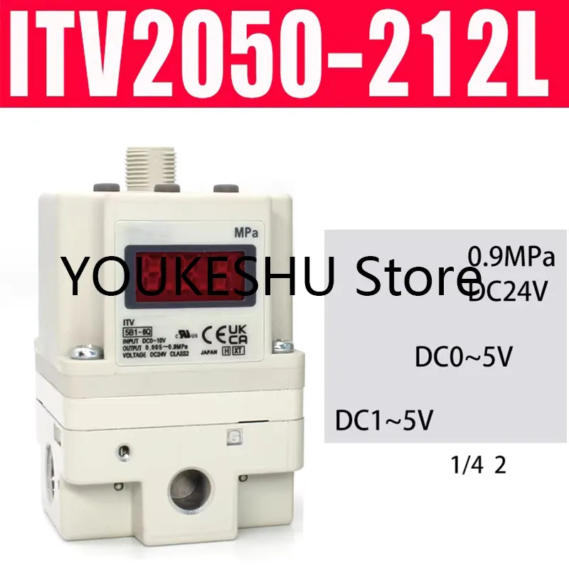 New original electrical proportional valve ITV2050-212L with data cable
New original electrical proportional valve ITV2050-212L with data cable