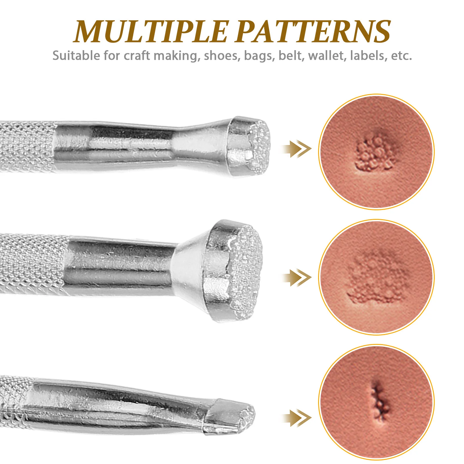 3Pcs Professional Metal Stamping Tools Set Clear Precise Impressions for Crafts Wallets Belts Alphabet Stamps
3Pcs Professional Metal Stamping Tools Set Clear Precise Impressions for Crafts Wallets Belts Alphabet Stamps