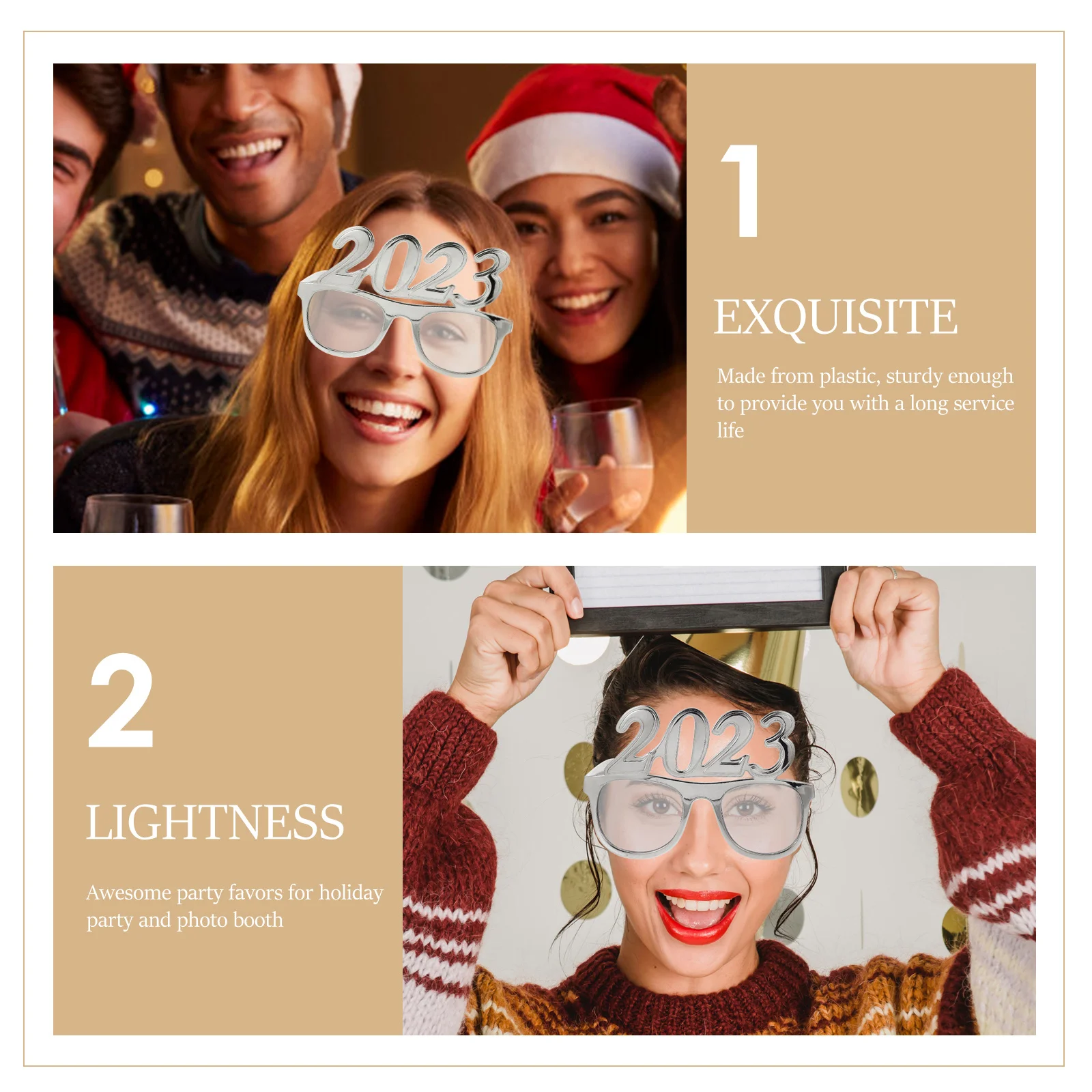 1Pair Party Eyeglasses Comfortable Easy Wear New Year 2023 Photo Props Celebration New Year Glasses Party Eyeglasses Decors
1Pair Party Eyeglasses Comfortable Easy Wear New Year 2023 Photo Props Celebration New Year Glasses Party Eyeglasses Decors