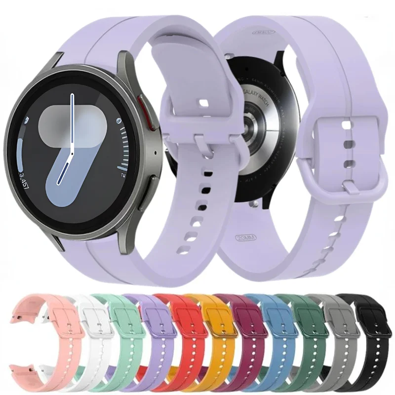 Silicone strap For Samsung Galaxy watch 7/6/5/4 Pro 40mm 44mm 45mm Original replacement wrist band For Watch 4 classic 42mm 46mm
Silicone strap For Samsung Galaxy watch 7/6/5/4 Pro 40mm 44mm 45mm Original replacement wrist band For Watch 4 classic 42mm 46mm