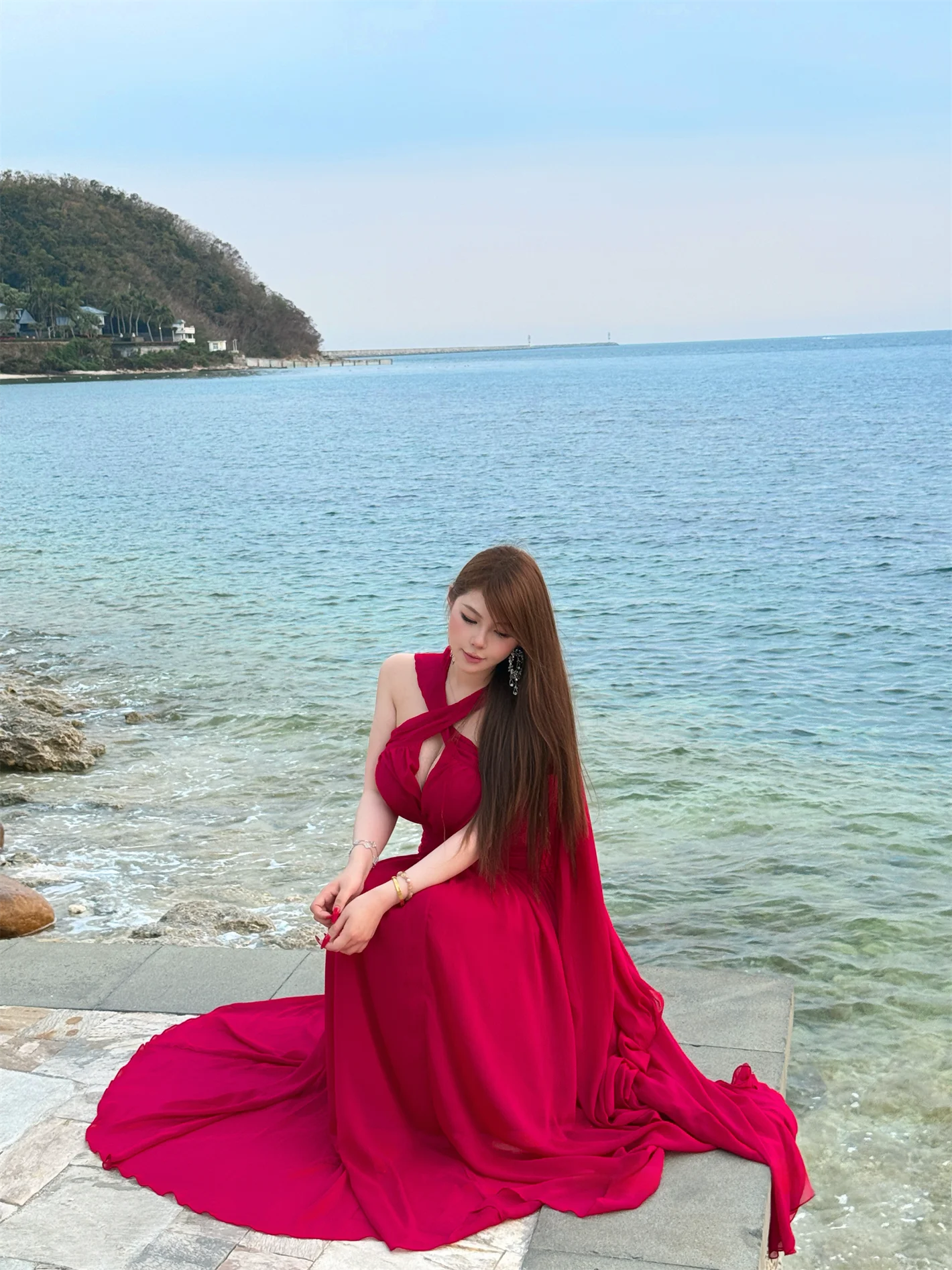 plus Size Long Dress with Sash Elegant Spring Summer Vacation Sexy Touring Gown for Women plus Size Midi Dress Zipped Back
plus Size Long Dress with Sash Elegant Spring Summer Vacation Sexy Touring Gown for Women plus Size Midi Dress Zipped Back