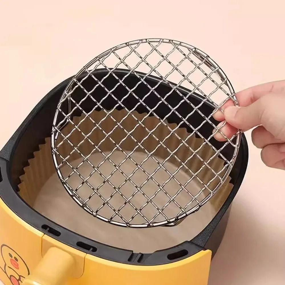 Portable Round Air Fryer Rack Stainless Steel Stackable Grid Grill with Foot Cooling Rack Home Kitchen Oven Steamer Cooker
Portable Round Air Fryer Rack Stainless Steel Stackable Grid Grill with Foot Cooling Rack Home Kitchen Oven Steamer Cooker