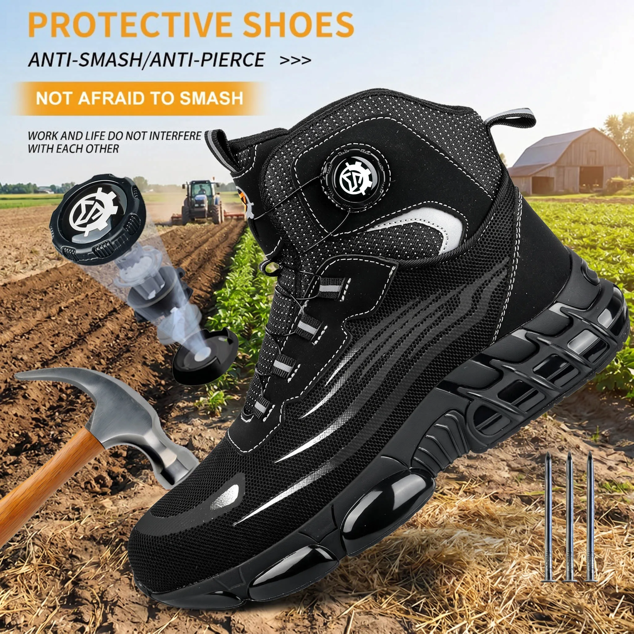 Safety Shoes, Protective Shoes, Mining Boots, Anti Smash and Anti Piercing, Agricultural Wood Processing, Home Furnishings
Safety Shoes, Protective Shoes, Mining Boots, Anti Smash and Anti Piercing, Agricultural Wood Processing, Home Furnishings