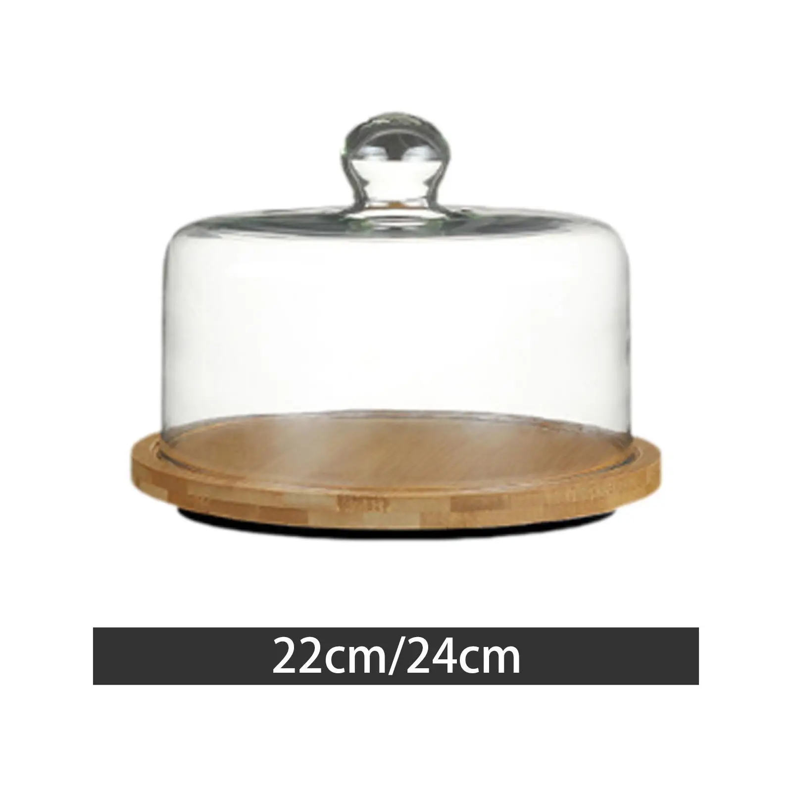 Wooden Cake Stand with Dome Practical Rotating Cutting Board Cupcake Holder for Birthday Festive Party Holiday Hotel Decoration
Wooden Cake Stand with Dome Practical Rotating Cutting Board Cupcake Holder for Birthday Festive Party Holiday Hotel Decoration
