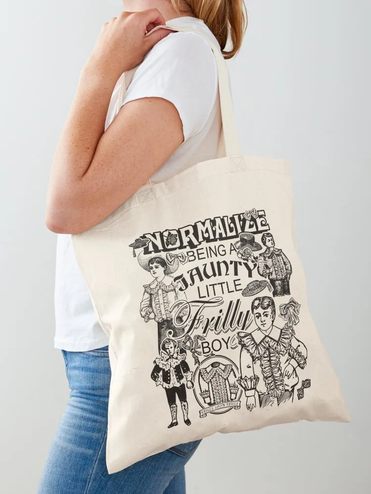 Frilly Boy (black) Tote Bag Customizable tote bag reusable shopping bag the tote Eco
Frilly Boy (black) Tote Bag Customizable tote bag reusable shopping bag the tote Eco