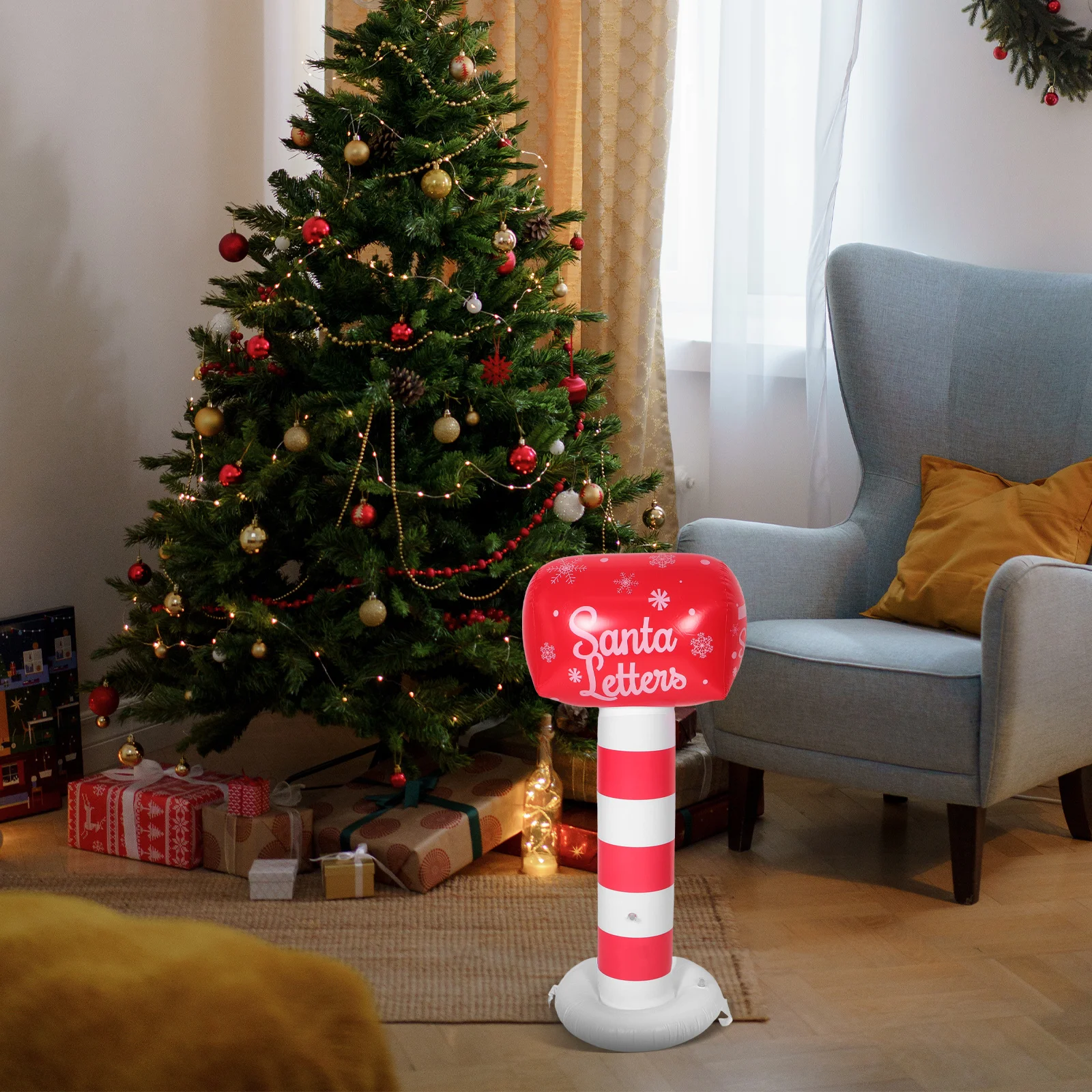 42 Inch Inflatable Christmas Mailbox Santa Outdoor Standing Blow Up Holiday Yard Decoration Festive Mailbox Winter Garden Decor
42 Inch Inflatable Christmas Mailbox Santa Outdoor Standing Blow Up Holiday Yard Decoration Festive Mailbox Winter Garden Decor