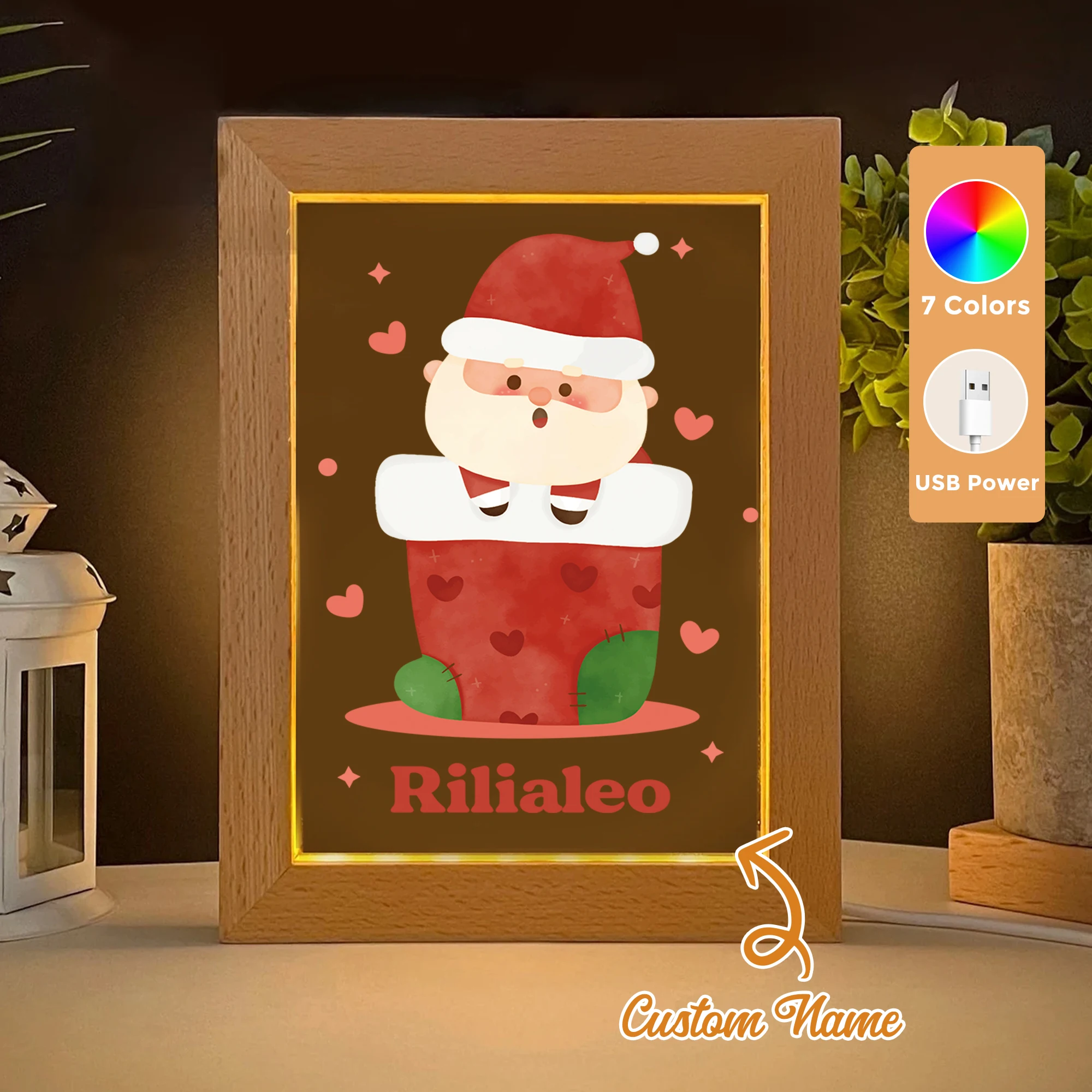 Custom Name Chimney Old Man LED Acrylic Night Light Wood Photo Frame 21x17cm Christmas Cartoon Children Bedroom Gifts Home Decor
Custom Name Chimney Old Man LED Acrylic Night Light Wood Photo Frame 21x17cm Christmas Cartoon Children Bedroom Gifts Home Decor