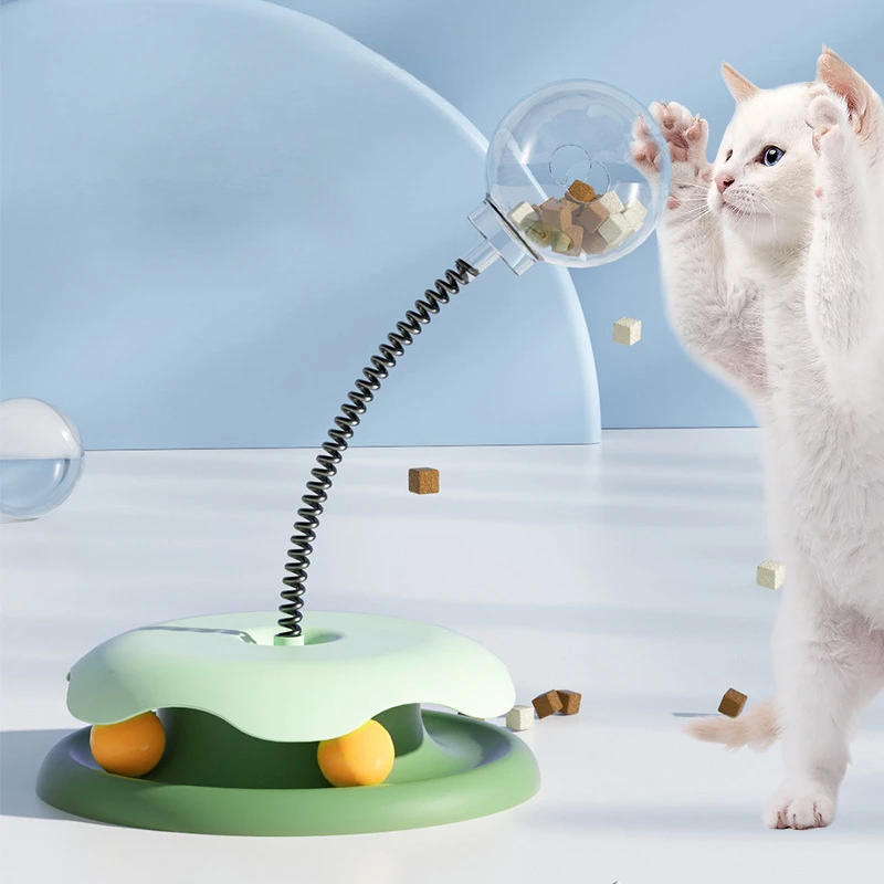 Teasing Cat Toy Cat Wheel with Spring Leakage Ball Amusement Disk Self Hi Pet Cat Toy
Teasing Cat Toy Cat Wheel with Spring Leakage Ball Amusement Disk Self Hi Pet Cat Toy