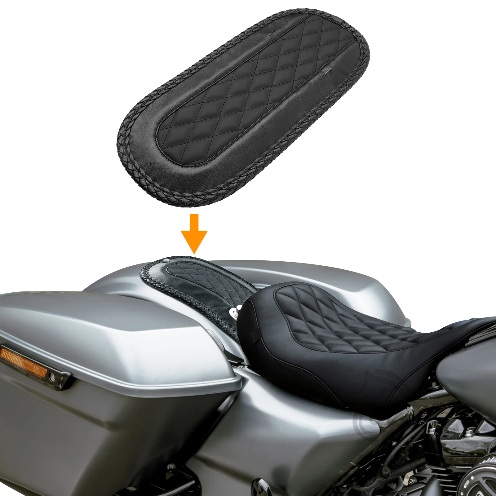 Rear Fender Bib Fit for Solo Seat Compatible With Harley Street Glide Electra Glide Road King Road Glide 2008-2025
Rear Fender Bib Fit for Solo Seat Compatible With Harley Street Glide Electra Glide Road King Road Glide 2008-2025