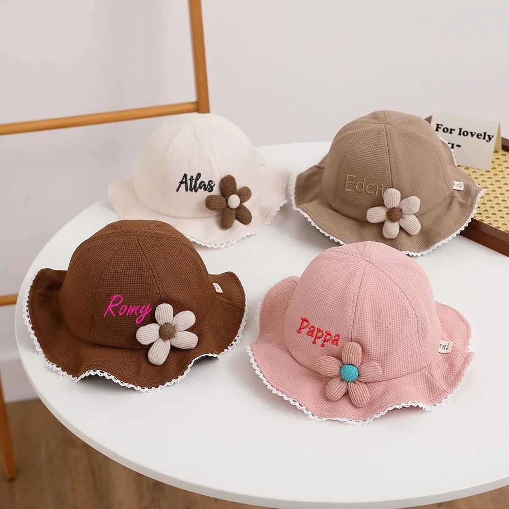 Embroidered Autumn Cute Little Boy Fisherman Hat Personality Name Boy Girl Pot Hat Flower Spring and Autumn Sunshade Gift Hat
Embroidered Autumn Cute Little Boy Fisherman Hat Personality Name Boy Girl Pot Hat Flower Spring and Autumn Sunshade Gift Hat