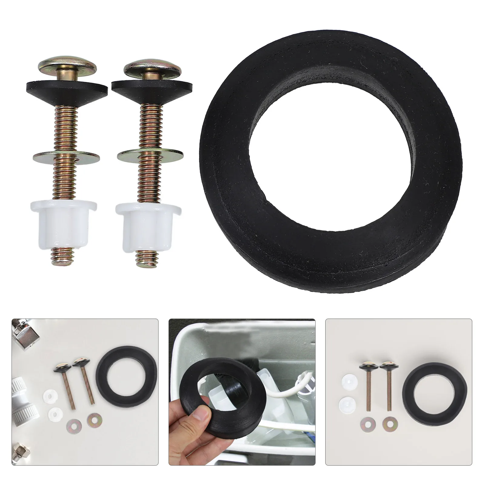 1 комплект, сменный комплект болтов сиденья для тяжелых условий эксплуатации с винтами, прокладками, пластиковыми гаайками для универсального ремонта сидений, предотвращения утечек, прочный
1 комплект, сменный комплект болтов сиденья для тяжелых условий эксплуатации с винтами, прокладками, пластиковыми гаайками для универсального ремонта сидений, предотвращения утечек, прочный