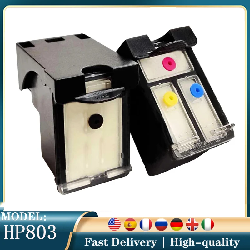 803XL empty For Refillable Ink Cartridge for Coffee Cake Printer for HP 803BK 803 Deskjet 1110 1112 2130 2132
803XL empty For Refillable Ink Cartridge for Coffee Cake Printer for HP 803BK 803 Deskjet 1110 1112 2130 2132