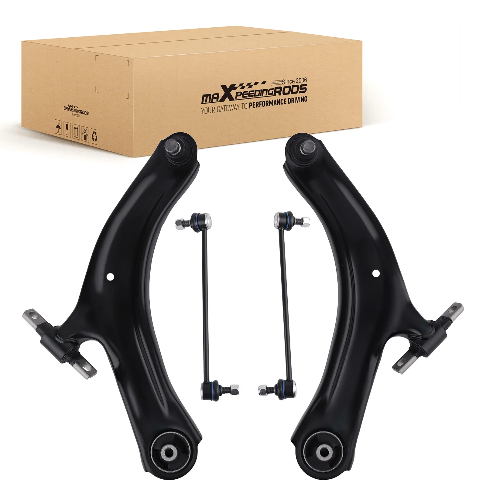 Front Lower Suspension Control Arms Ball Joint Stabilizer for Nissan Rogue 08-13
Front Lower Suspension Control Arms Ball Joint Stabilizer for Nissan Rogue 08-13