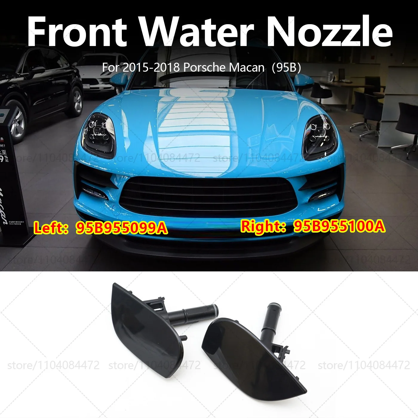 For Porsche 2015-2018 Macan 95B Headlight Washer Spray Nozzle Cover Cap OEM 95B955099A 95B955100A
For Porsche 2015-2018 Macan 95B Headlight Washer Spray Nozzle Cover Cap OEM 95B955099A 95B955100A