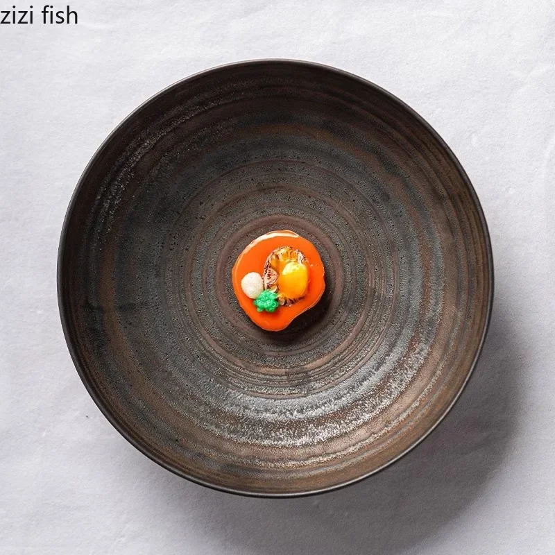 Retro Frosted Ceramic Dining Plate Restaurant Dessert Plate Salad Plate Pasta Dish Soup Plates Molecular Cuisine Tableware
Retro Frosted Ceramic Dining Plate Restaurant Dessert Plate Salad Plate Pasta Dish Soup Plates Molecular Cuisine Tableware